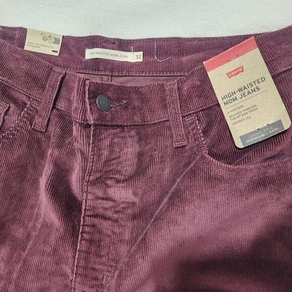 Levi's high waisted mom jeans W32'' x L29'' corduroy - Picture 3 of 7